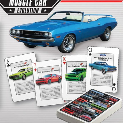 EuroGraphics American Muscle Cars Playing Cards Deck, 54 Classic Images