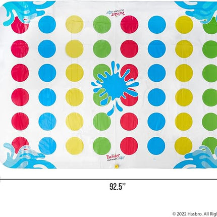 Hasbro Twister Ultimate Splash – Giant Outdoor Inflatable Water Twister Game for Kids – Backyard Summer Fun