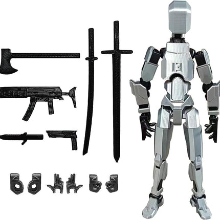 Assembly Completed T13 Action Figure, Titan 13 3D Printed Action Figure, 3D Printed Titan13, Assembled Dummy 13 Lucky 13 Toy Figure