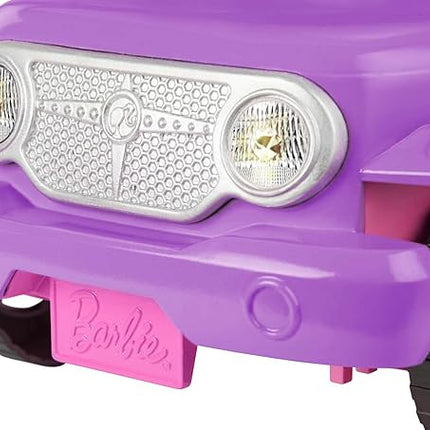 Barbie Off-Road Vehicle, Purple with Pink Seats and Rolling Wheels, 2 Seats, Gift for 3 to 7 Year Olds