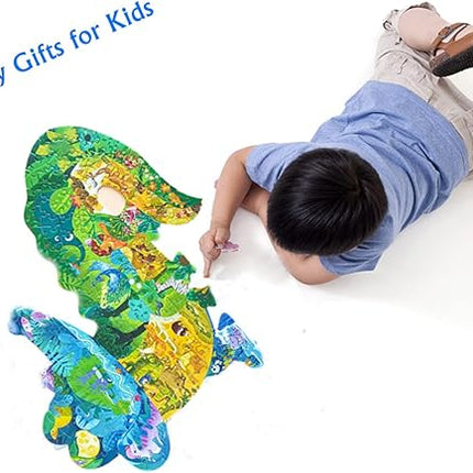 Puzzles for Kids Ages 8-10,4-8,154 Piece Kid Puzzles Crocodile Animal Shape Cool Jigsaw Puzzles Preschool Learning Educational Toys Gift for Kids Ages 6 7 8 12 and Up