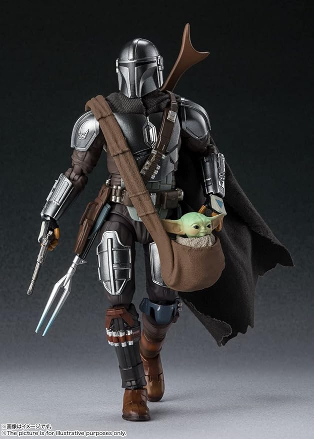 S.H. Figuarts Star Wars The Mandalorian (Din Jalin), Approx. 5.9 inches (150 mm), ABS & PVC & Cloth, Pre-painted Action Figure