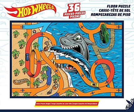 Hot Wheels - Kids Floor Puzzle. Educational Gifts for Boys and Girls. Colorful Pieces Fit Together Perfectly. Great Preschool Aged Learning Gift.