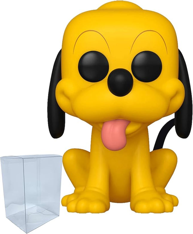 Disney Classics Pluto #1189 Funko Pop with Protector Bundle - Includes Disney Classics Pluto #1189 Vinyl Figure with Blue Salamander Emporium Plastic Protector Case