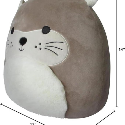 Squishmallows 14-Inch Light Brown Otter with Fuzzy Ears Plush - Add RIE to Your Squad, Ultrasoft Stuffed Animal Large Plush Toy, Official Kelly Toy Plush