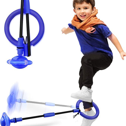 Skip Ball, Portable Foldable Colorful Flash Wheel Swing Ball, Kids Toys for Girls & Boys, Sports Fitness Toys for Kids & Adults. Gifts for Mom Women & Girls Toys Age 5-10 Years