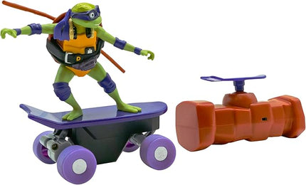 Teenage Mutant Ninja Turtles Toy, Donatello Half Pipe RC Skate Vehicle, Mutant Mayhem Remote Control TMNT Toy for Kids, Ages 3+
