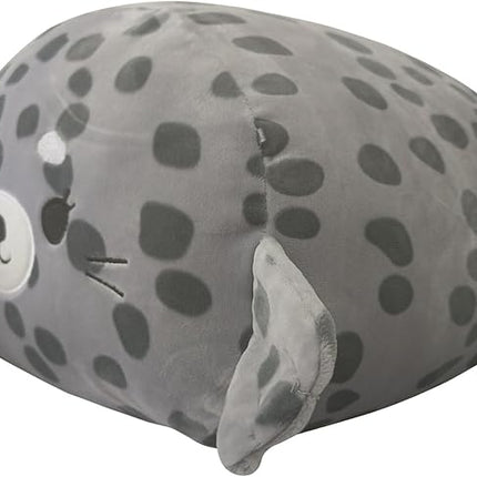 Squishmallows Original Stackables 12-Inch Grey Spotted Seal with White Belly - Medium-Sized Ultrasoft Official Jazwares Plush