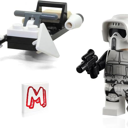 LEGO Star Wars The Mandalorian Minifigure - Imperial Scout Trooper with Blaster and Speeder Bike 75292