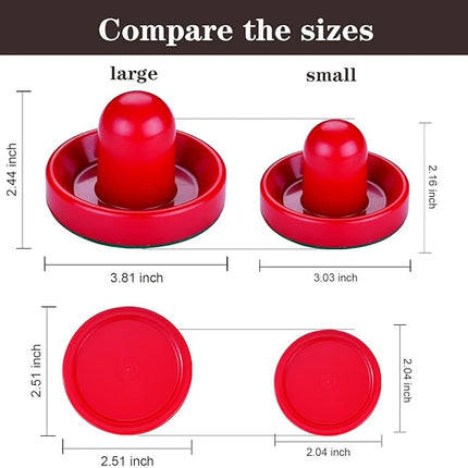 Air Hockey Pucks and Paddles,Air Hockey Strikers Pushers Air Hockey Table Replacement Accessories