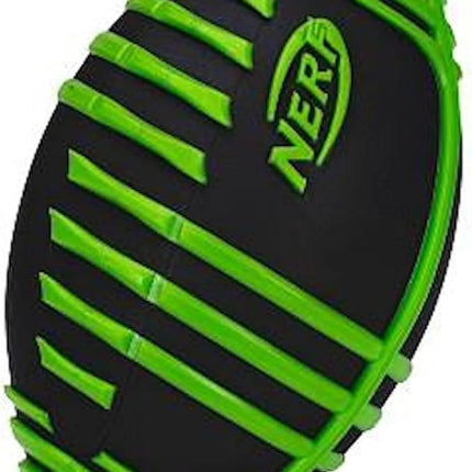 NERF Weather Blitz Kids Foam Football - Youth Weatherproof Soft Foam Ball - Indoor + Outdoor Football for Kids - Small Junior Foam Football - 9" Inch Youth Sized Football - Green