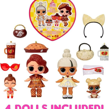 L.O.L. Surprise! LOL Surprise Loves Mini Sweets Deluxe Series 2 with 4 Dolls, Accessories, Limited Edition Candy Theme, Jelly Belly Collectible Dolls- Great Gift for Girls Age 4+