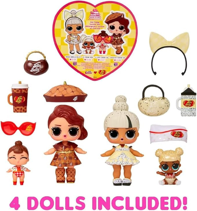 L.O.L. Surprise! LOL Surprise Loves Mini Sweets Deluxe Series 2 with 4 Dolls, Accessories, Limited Edition Candy Theme, Jelly Belly Collectible Dolls- Great Gift for Girls Age 4+
