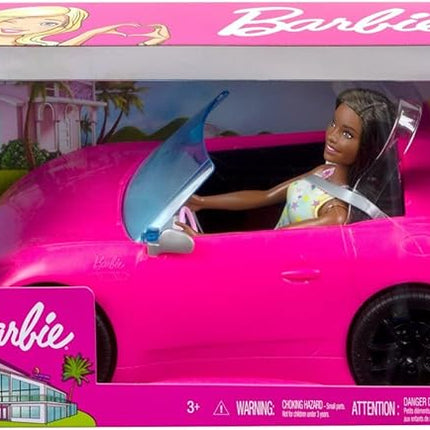Barbie - Convertible Car and Brunette Doll