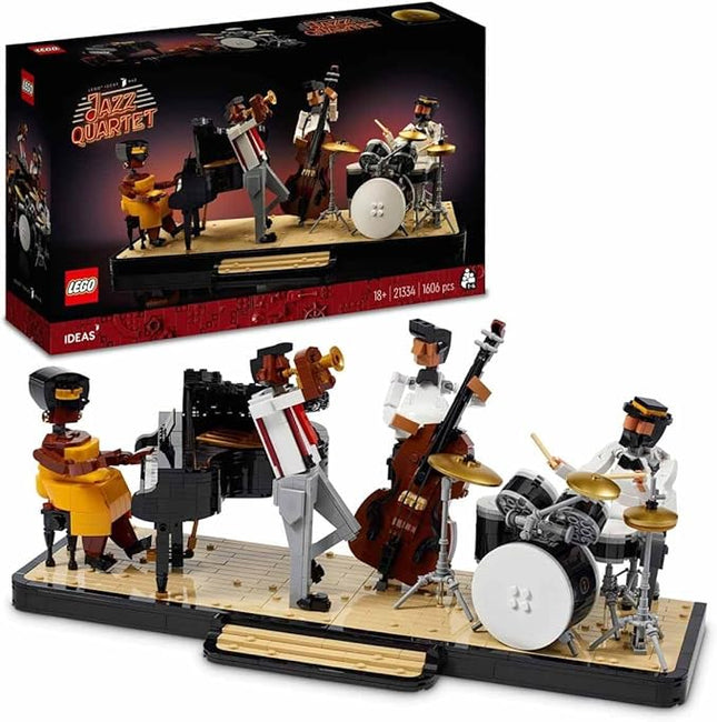 LEGO® Ideas Jazz Quartet 21334 Building Kit; Build-and-Display Model for Adults with a Passion for Music