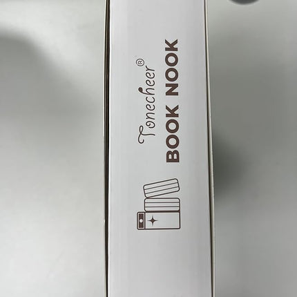 Tonecheer DIY Book Nook Kit for Adults,3D Wooden Puzzle Bookend Bookshelf Insert Library Decor, Booknook Miniature House Kit with Body Motion Sensor LED Light (Alice in Wonderland)