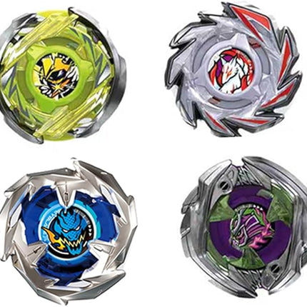 MUSTYBELT Battling Top Burst Gyro Toy Set Toy Gift for Children Boys Ages 6 8 10 12+ Combat Battling Game 12 Burst Spinning Tops 2 Two Way Launchers Grip Starter (BOZE-BX8)