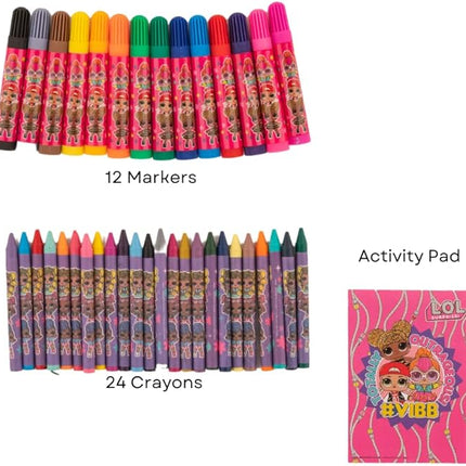 LOL Surprise Creative Coloring Canvas Painting and Activity Set for Kids, 1000+ pcs