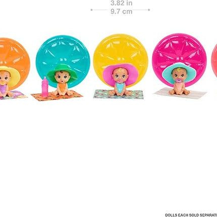 Barbie GTT12 - Color Reveal Babies Sand & Sun Series Assortment, dla wieku 3+.