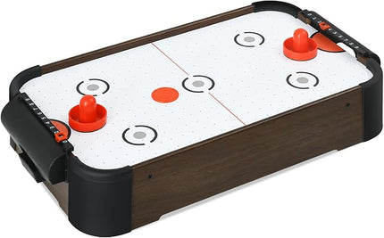 Table Top Air Hockey Table for Kids, 32” Mini Tabletop Air Hockey Game w/Electric Motor Fan, 2 Pushers and 2 Air Hockey Pucks, Great for Playing on The Floor, Tabletop