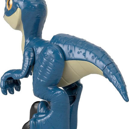 Fisher-Price Imaginext Jurassic World Dinosaur Toy Raptor XL Poseable Figure, 9 Inches Tall, Pretend Play Preschool Kids Ages 3+ Years