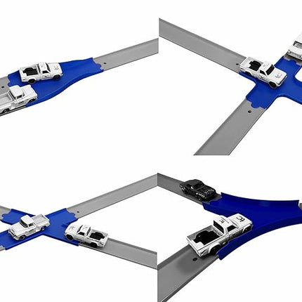 Track Add-On Pack - Compatible with Hot Wheels Track | Made with Eco-Friendly PLA Plastic, Versatile Track Layout Pieces (Blue)