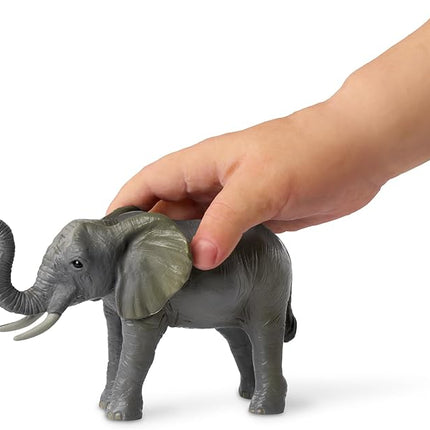 Terra by Battat – 4 Pieces African Elephant Toys Family Set – Realistic Plastic Safari Animals Figures – Animal Toys for Kids 3+ Years – Elephant Gifts & Baby Shower Decorations