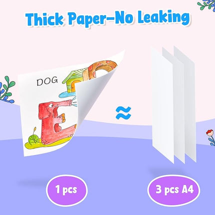 JoyCat Paint with Water Coloring Books for Toddlers, Watercolor Painting Sets for Kids Ages 3-5 4-8, Arts and Crafts Drawing Activities Toy Birthday Gift for Boys Girls (Alphabet)