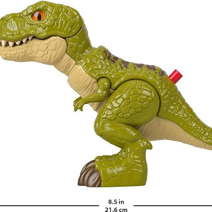 Fisher-Price Imaginext Jurassic World Dinosaur Action Figure with Kid-Activated Motion, 8-inch Tyrannosaurus Rex Dino Toy