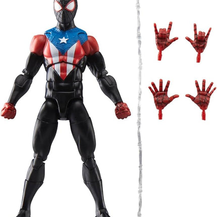 Marvel Legends Series Gamerverse Miles Morales Boricua Suit, Spider-Man 2 Video Game-Inspired Collectible 6 Inch Action Figure