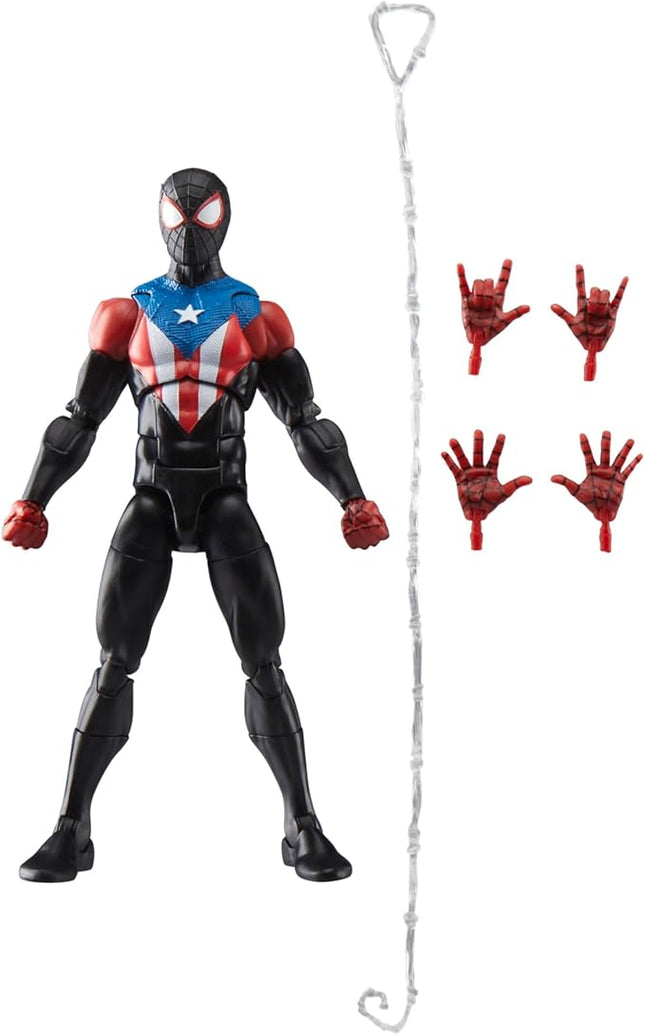 Marvel Legends Series Gamerverse Miles Morales Boricua Suit, Spider-Man 2 Video Game-Inspired Collectible 6 Inch Action Figure