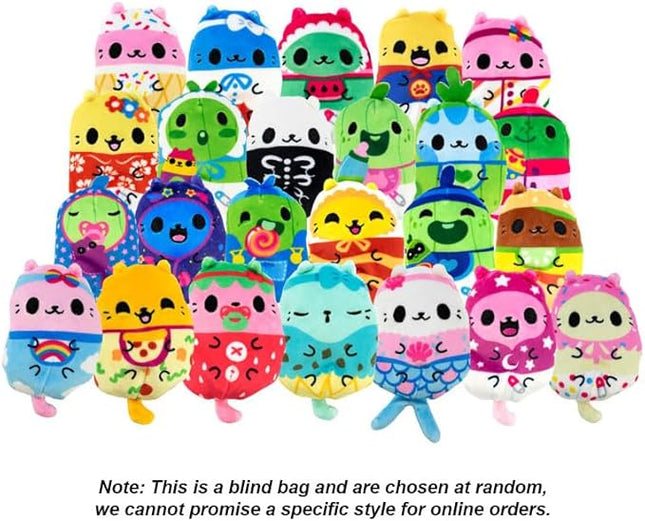 Cats vs Pickles Kittens vs Gherkins - Mystery Bag - Contains 1 Pair of 3" Bean Filled Plushies! Collect These as Stocking Stuffers, Fidget Toys or Sensory Toys. Great for Kids, Boys, & Girls