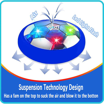 JRD&BS WINL Football Toys for Kids Light Up LED Hover Soccer Ball Toys for Boys Gifts Indoor Game Indoor Football Air Soccer Floating Ball Training Ball Playing Football for Children Gifts Blue