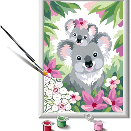 Ravensburger CreArt Koala Cuties - Paint by Numbers Kit for Kids | Easy Art Craft | Home Décor Option | Suitable for Ages 9 and Above