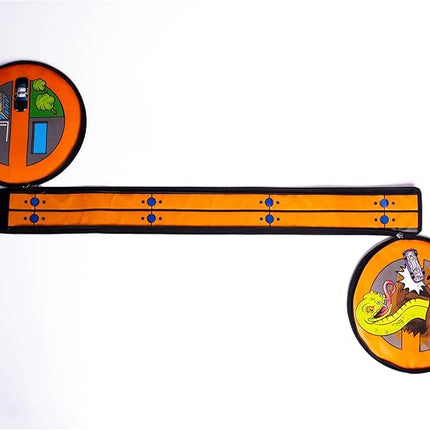 Hot Wheels Tara Toy: ZipBin Wheelie Track Pack - Unzips Into A Racetrack Mat, Holds 100 Toy Cars, Storage & Play, Circle Tire Design, Kids Ages 3+