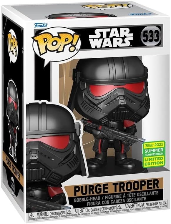 POP 'Funko Pop! Star Wars: OBI-Wan Kenobi- Purge Trooper (SDCC'22), Collectible Action Vinyl Figure - 65334, Multicolor, small 4.75in