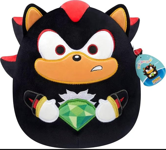 Squishmallows 2025 Original 8 Inch Sonic The Hedgehog Squad Plush - Collectible Soft & Squishy Mini Stuffed Animal Toy - Add to Your Squad - Gift for Kids, Girls & Boys (Shadow)