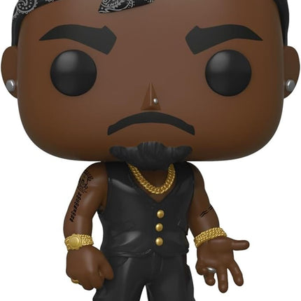 Funko Pop Rocks: Tupac - Vest with Bandana - Collectable Vinyl Figure - Gift Idea - Official Merchandise - Toys for Kids & Adults - Music Fans - Model Figure for Collectors and Display