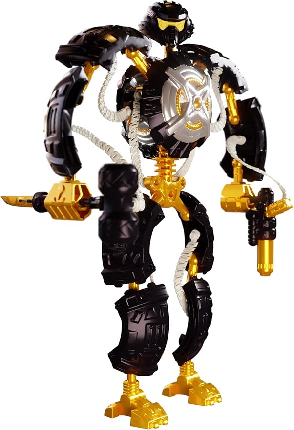 Giga Bots - GRIPBOT | Energy Core Transforms Into 13 Inch Action Figure | The Scout | Unique Toy Combat Attachments and Skills | Includes 33 Buildable Pieces