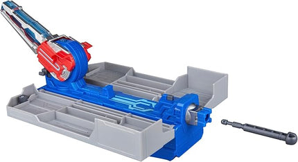 Transformers EarthSpark Optimus Prime Battle Trailer Playset with Action Figure, Lights and Sounds, Electronic Truck Toys for Kids 6 and Up