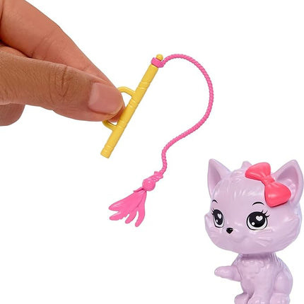 Barbie My First Barbie Accessories, Story Starter Pet Care Pack with Dog House, Puppy & Cat, Sized to Dolls in 13.5-inch Scale