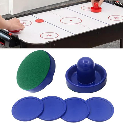 Generic Air Hockey Pushers and Air Hockey Pucks, Goal Handles Paddles for Adults and Kids Air Hockey Table Equipment for Game Tables