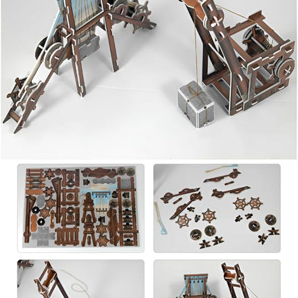 3D Puzzle Set of Korean Cultural Heritage - Easy Assembly, No Tools Needed - Decorative Models of Korean Landmarks (Set 3)