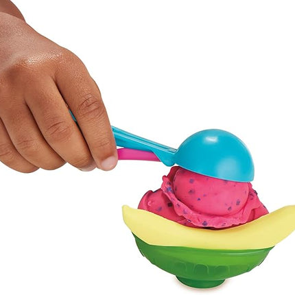 Play Doh Kitchen Creations Ice Cream Party Set with 22 Tools & 6 Colors, 2-Ounce Cans, Back to School Classroom Supplies, Preschool Toys, Ages +3 (Amazon Exclusive)