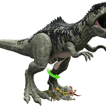 Mattel Jurassic World Super Colossal Dinosaur Action Figure, Large Giganotosaurus Dino Toy with Eating Feature, 3+ Feet Long