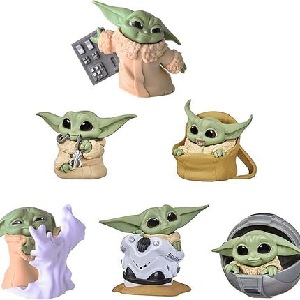 Baby Yoda Gifts,Baby Yoda Action Figure 2.2-Inch,Baby Yoda Doll,Baby Yoda Toys for Kid, Souvenir Desk Decoration for Adult(6 Pack)
