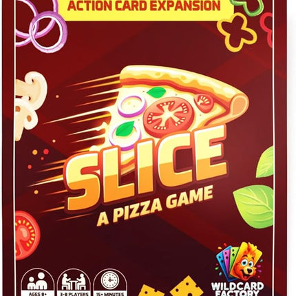 Slice Action Card Expansion Pack | Pizza-Themed Family & Party Card Game Add-On | Fun Strategy Expansion for Kids, Teens & Adults (Action Cards Expansion)