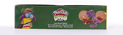 Play-Doh Slime Dino Crew Lava Bones Island Volcano Playset with HydroGlitz Eggs and Mix-ins, Dinosaur Toy for Kids 4 Years and Up, Non-Toxic