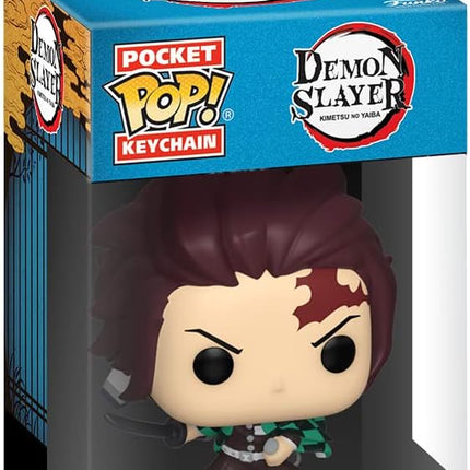 Funko POP! Keychain: Demon Slayer - Tanjiro Novelty Keyring - Collectable Mini Figure - Stocking Filler - Gift Idea - Official Merchandise - Anime Fans - Backpack Decor