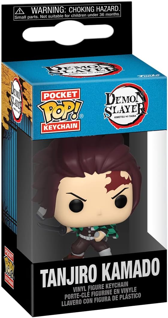 Funko POP! Keychain: Demon Slayer - Tanjiro Novelty Keyring - Collectable Mini Figure - Stocking Filler - Gift Idea - Official Merchandise - Anime Fans - Backpack Decor